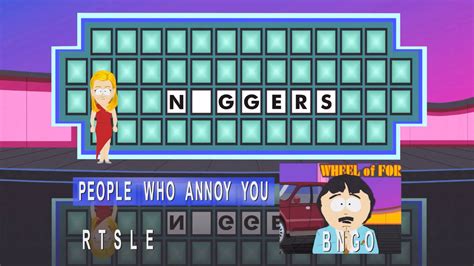 Jul 7, 2023 · A recent episode of a French gameshow ended up getting pretty close to an infamous moment in an episode of South Park. If you've been on the internet, then you've probably come across a meme of a scene in South Park where Randy goes on Wheel of Fortune and gets an answer to a question horribly wrong. 